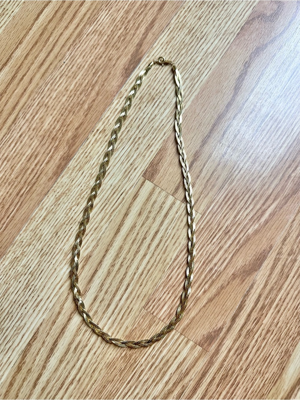 Trifari Gold-Tone Twisted Rope Braid Necklace
